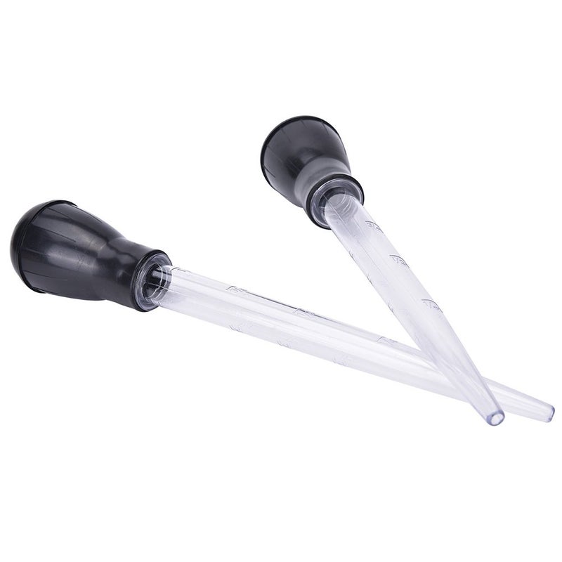 Yiphates ييفاتس 2 قطعة 11 بوصة حقنة دجاج مع مصباح سيليكون، شفاف، مثالي لعصائر الشواء، قطرات الزبدة، الزجاجات - Image 4